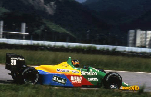 Mobil 1 спонсор команды Benetton в королевских гонках Formula 1, 1988 г.