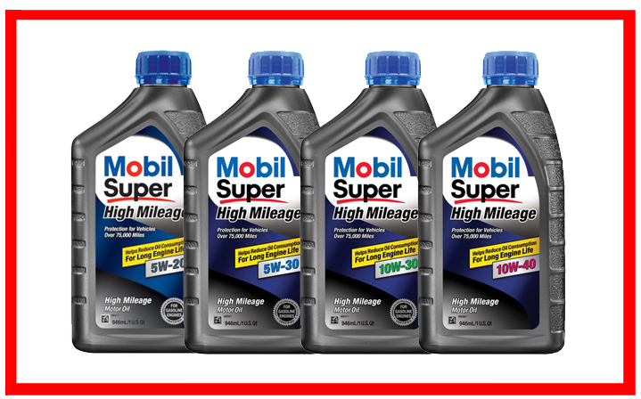Mobil Super High Mileage 5W-20, 5W-30, 10W-30, 10W-40