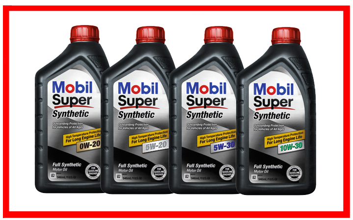 Mobil Super Synthetic 0W-20, 5W-20, 5W-30, 10W-30